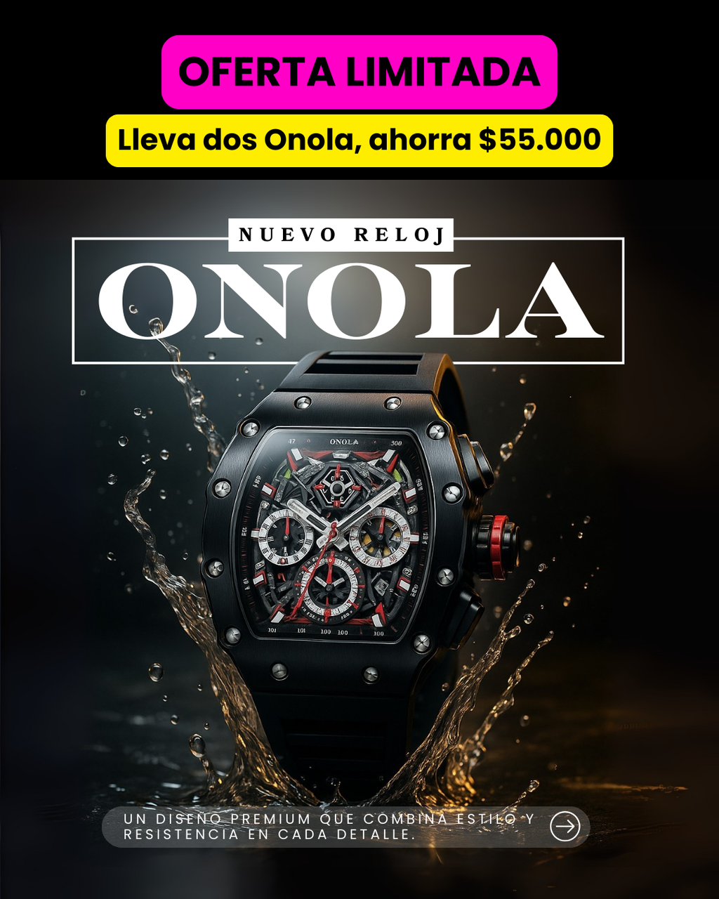 Reloj Onola Ultimate — Diseño Premium Esqueletizado