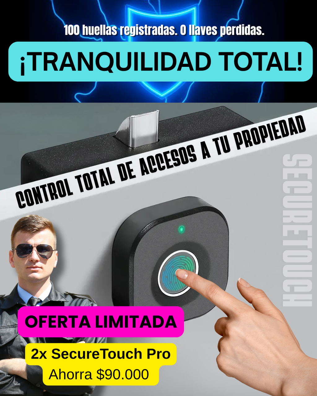 SecureTouch Pro - Cerradura Biométrica Inteligente