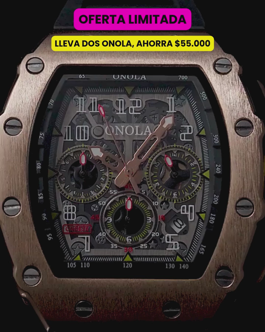 Reloj Onola Ultimate — Diseño Premium Esqueletizado