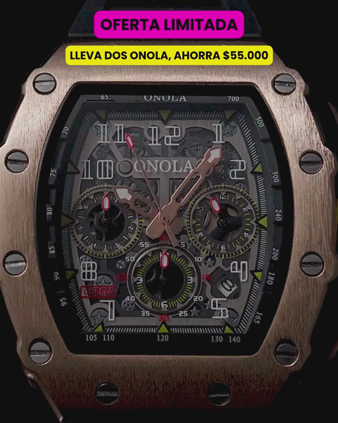 Reloj Onola Ultimate — Diseño Premium Esqueletizado